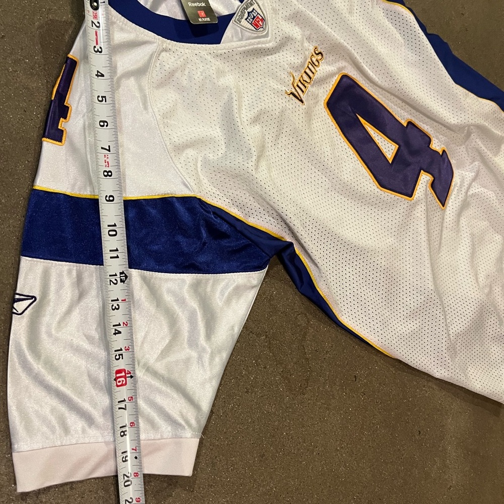 Brett Favre Minnesota Vikings NFL Football Jersey Sz M /50 Reebok On Field NWT - Picture 12 of 13